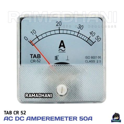 Jual Ampere Meter Ac Dc A Cr Analog Amperemeter A Ok Di Lapak