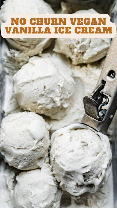 No Churn Vegan Vanilla Ice Cream 9am Chef