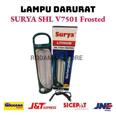 Jual Lampu Darurat Surya Shl V Frosted Penerangan Hemat Energi