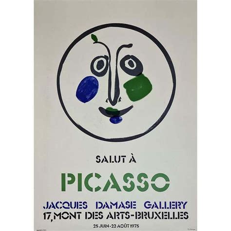 Pablo Picasso Sala Gaspar The Face Original Lithographic Poster At 1stdibs Gaspar The