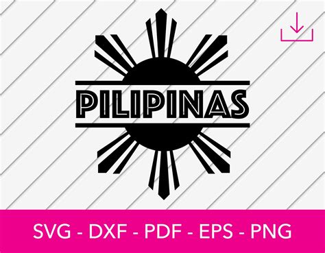 Pilipinas Svg Philippines Svg Philippines Sun Svg Filipina Etsy In