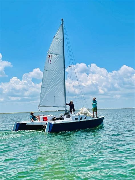 Richard Woods designed Strider/Shadow, catamaran, Clear Lake, Texas ...