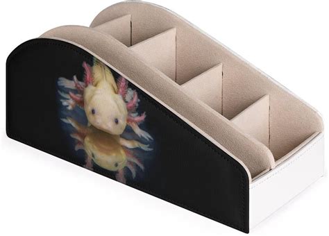 Amazon Axolotl On Dark Remote Control Holder PU Leather Organizer