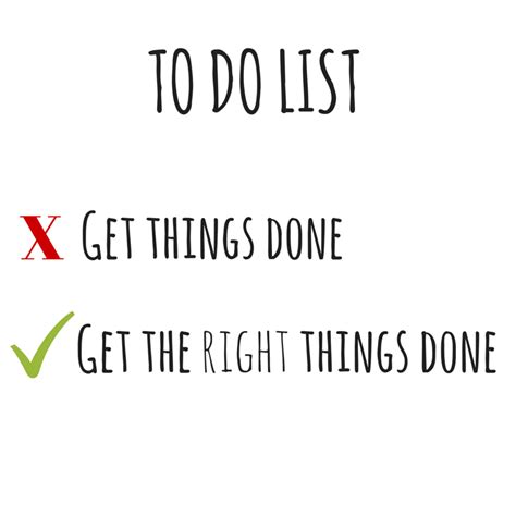 Getting Things Done Or Doing The Right Things