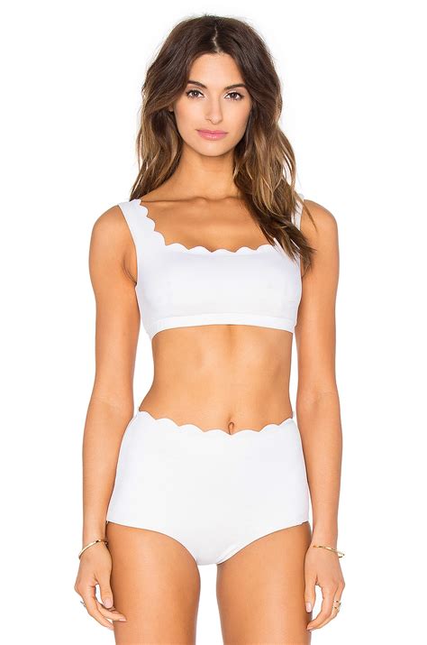 Marysia Swim Palm Springs Bikini Top In Off White Revolve