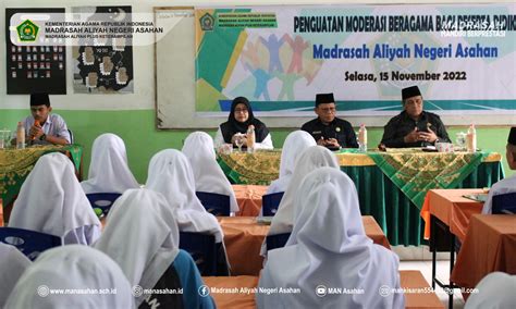 Penguatan Moderasi Beragama Bagi Peserta Didik Man Asahan Man Asahan