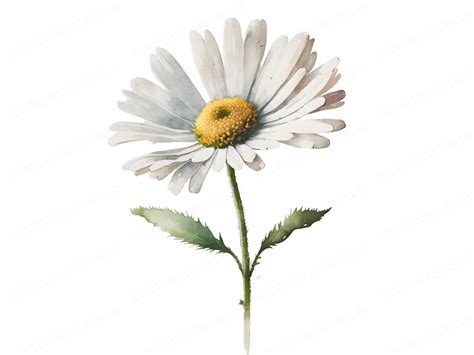 8 Watercolor Daisies Clipart Daisy Clipart Commercial Use Daisy