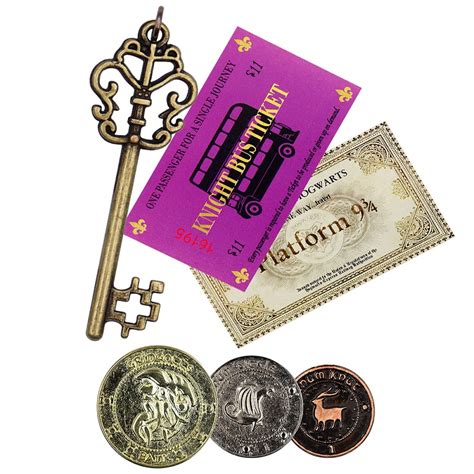 Kit Gringotts Moedas Harry Potter Chave Banco Hogwarts Submarino