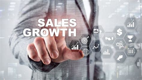 Chart Growth Concept Sales Increase Marketing Strategy Double