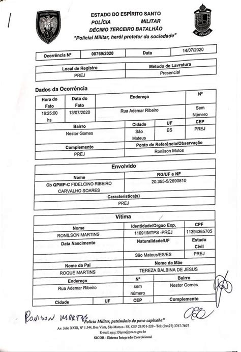 Mec Nico Abre Ocorr Ncia E Faz Representa O Criminal Contra Policial