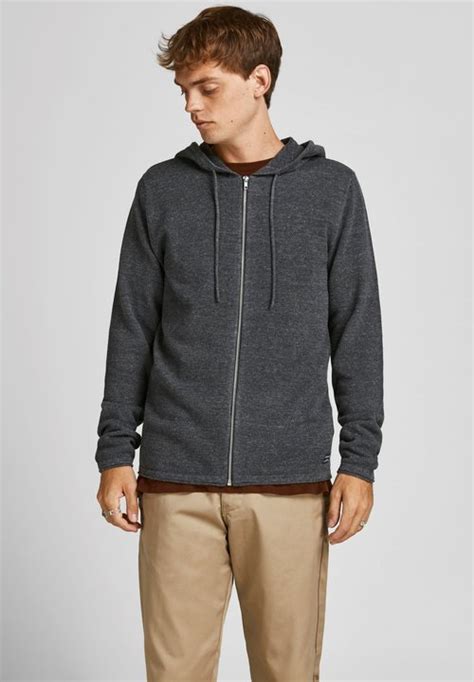 Jack And Jones Sweatjacke Light Grey Melange Grau Zalando Ch