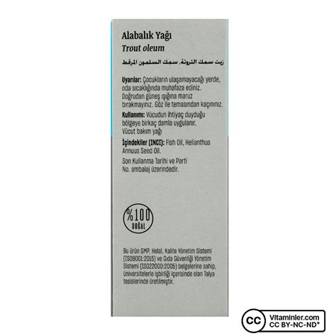 Talya Alabalık Yağı 50 mL Vitaminler