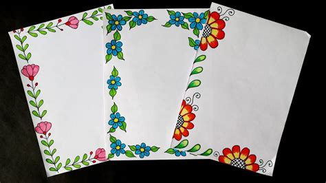 3 Border Designsborder Design For School Projectborder Design