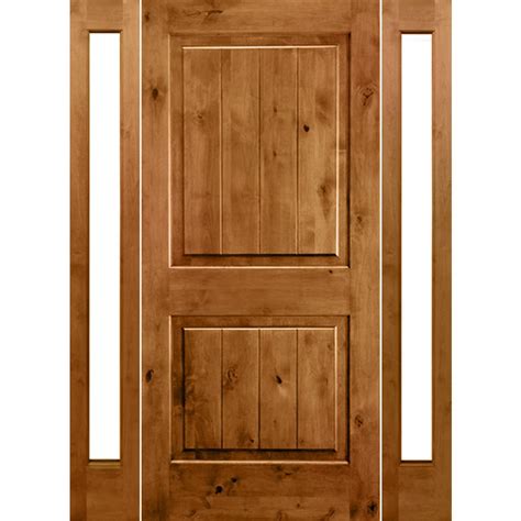 Krosswood Doors 64 In X 80 In Rustic Knotty Alder Square Top VG