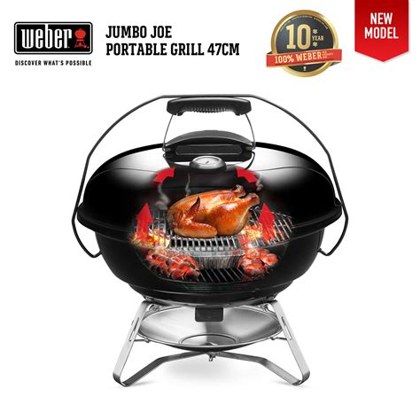 Weber Jumbo Joe Portable Charcoal Grill With Thermometer