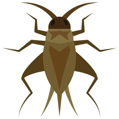 Flat color icon for cricket bug. 23169875 Vector Art at Vecteezy