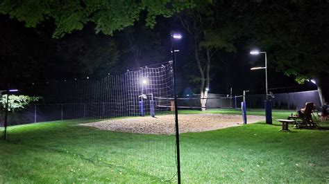 Solar Powered Night Volleyball Bayberry Volleyball