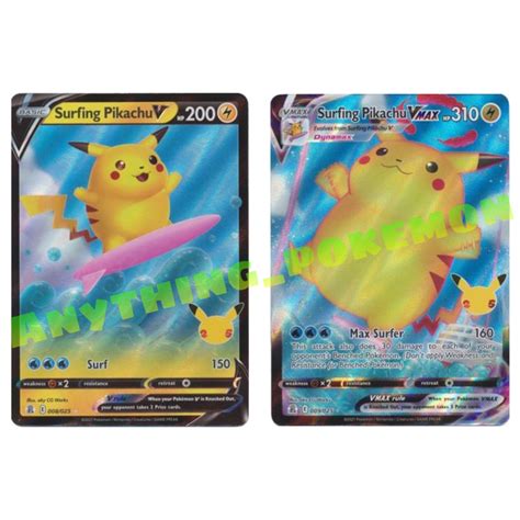 Pokemon Card Surfing Pikachu V Vmax Ultra