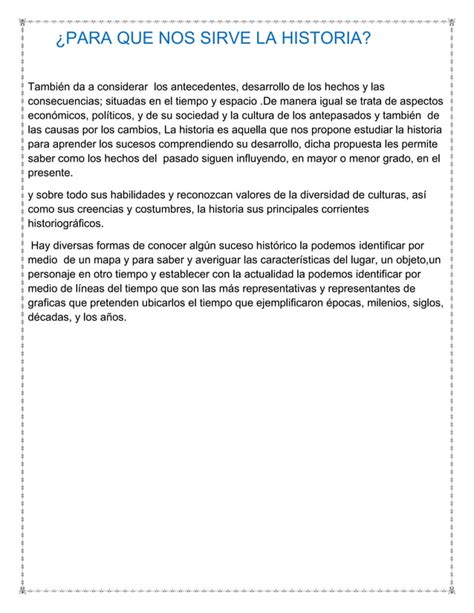 Para Que Nos Sirve La Historia Pdf