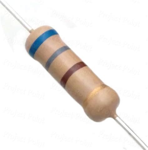 680 Ohm 2W Carbon Film Resistor 5 CFR 680E 680R Color Code