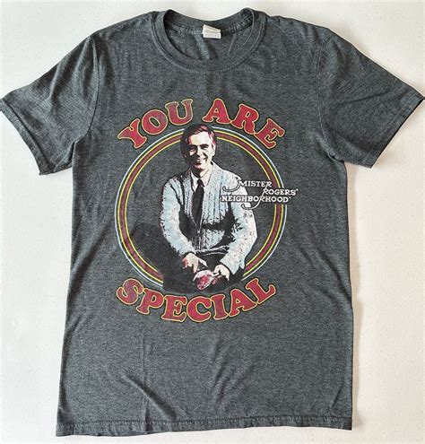 Mister Rogers Neighborhood You Are Special Gray Graph Gem