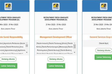 PT PAMA Buka Lowongan Kerja Hingga 31 Maret 2023 Simak Persyaratannya