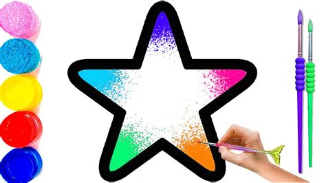 Bolalar uchun Yulduz rasm chizish Drawing star for children Рисование