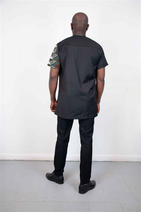 Wamuhu Black Abstract Suit African Clothing Store Jt Aphrique