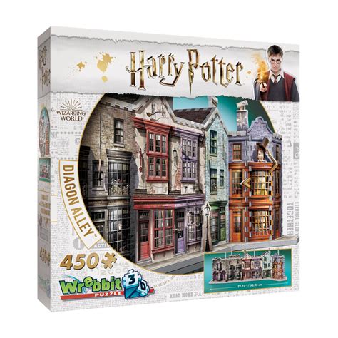 Wrebbit 3D - Harry Potter Diagon Alley 450 Piece 3D Jigsaw Puzzle ...