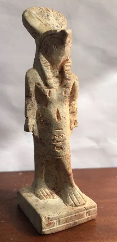 Very Very Rare Circa Bce Ancient Egyptian Horus Statue W