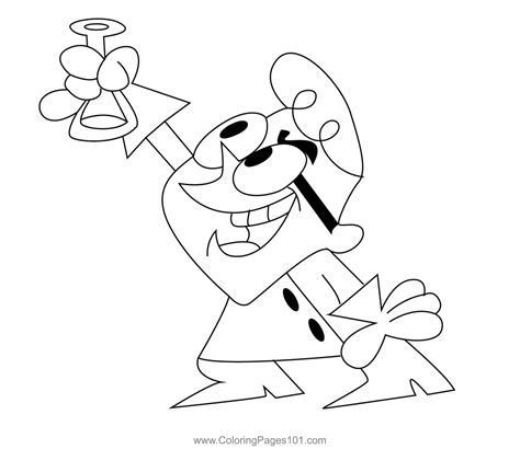 Dexters Laboratory Coloring Page For Kids Free Dexters Laboratory