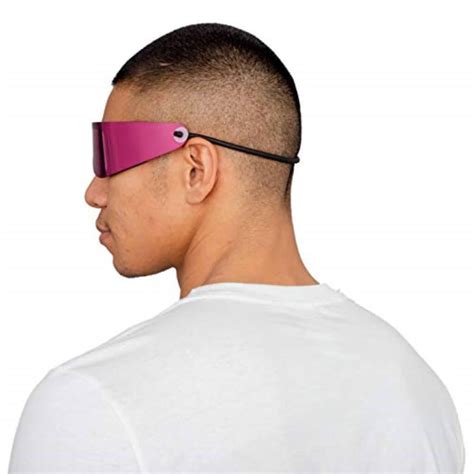 Bret Hitman Hart Vintage Wrap Around Sunglasses Halloween Costume Accesory Pink