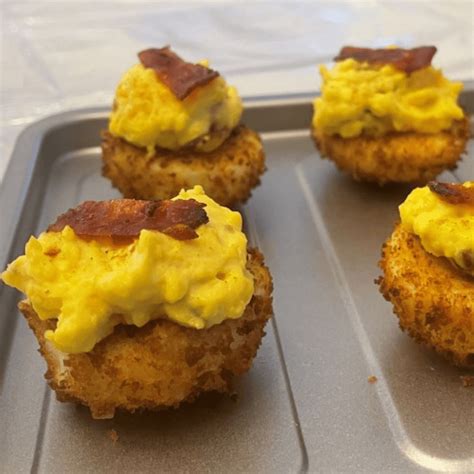 Deep Fried Deviled Eggs With Candied Bacon Sysco Foodie