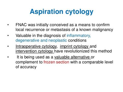 Fine needle aspiration cytology