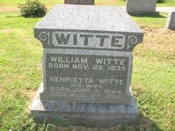 Henrietta Buecker Witte M Morial Find A Grave