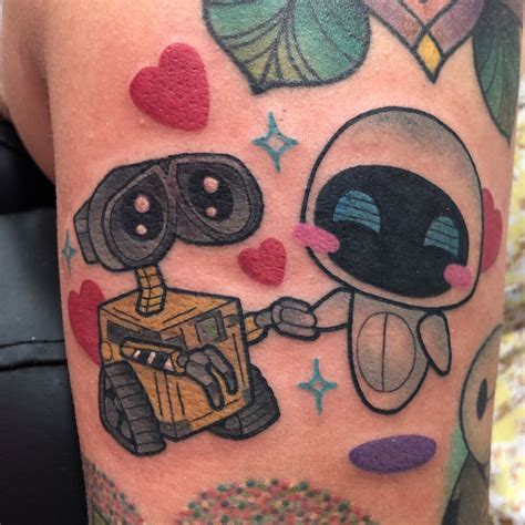 Wall E And Eve Cute Tattoo Disney Tattoos Private Tattoos Lace Tattoo