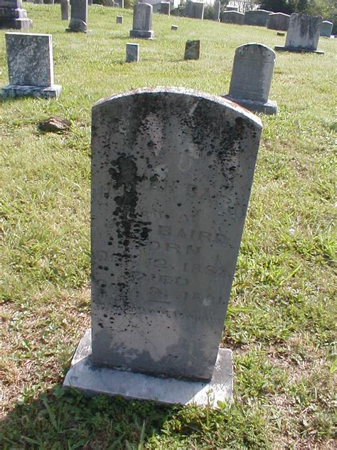 Hannah Stanfill Baird Find A Grave Memorial