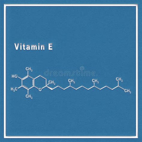 Vitamin E, Structural Chemical Formula Stock Image - Image of antioxidant, research: 261391669