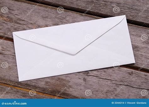 Plain White Envelope Stock Photo Image Of Contact Plain 3344314