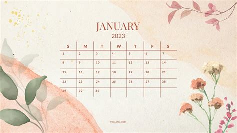 January 2023 Calendar Wallpapers - Top Free January 2023 Calendar ...