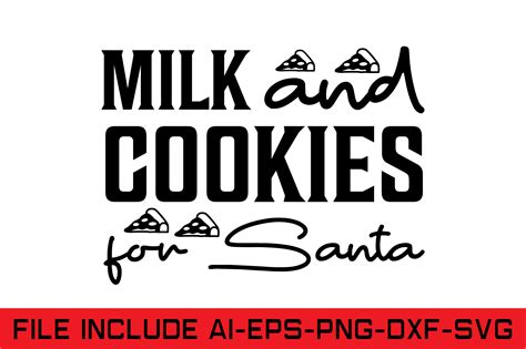 Milk And Cookies For Santa Graphic By Design House · Creative Fabrica