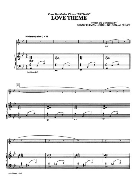 Batman Love Theme Piano Sheet Music Easy Sheet Music