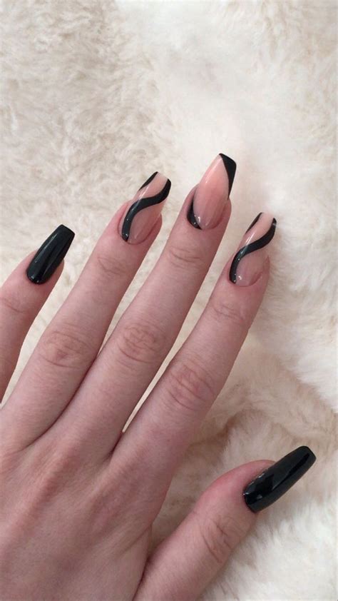 Pin By Laura Ferrara On Unghie Black Nails Stylish Nails Gel Nails