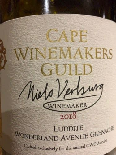 Luddite Cape Winemakers Guild Wonderland Avenue Grenache Vivino Us