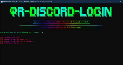 Github Pacr Discord Qr Token Logger Grab Discord Tokens Using A