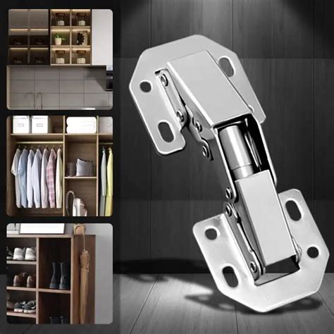 90 Degree Cabinet Hinge No Drilling Hole Cupboard Door Hydraulic Hinge