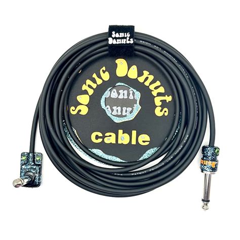 Sonic Donuts Cable 12 Instrument Straight Right Angle Blue Reverb