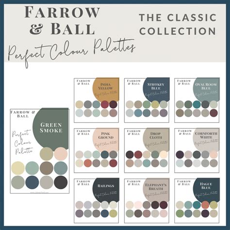 Farrow Ball Classic Collection Perfect Colour Palettes Claire