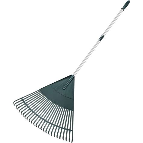 43 In To 66 In Adjustable Garden Leaf Rake Telescopic Metal Rake With