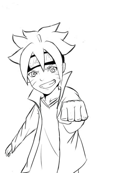 Desenhos De Boruto Para Colorir Wonder Day